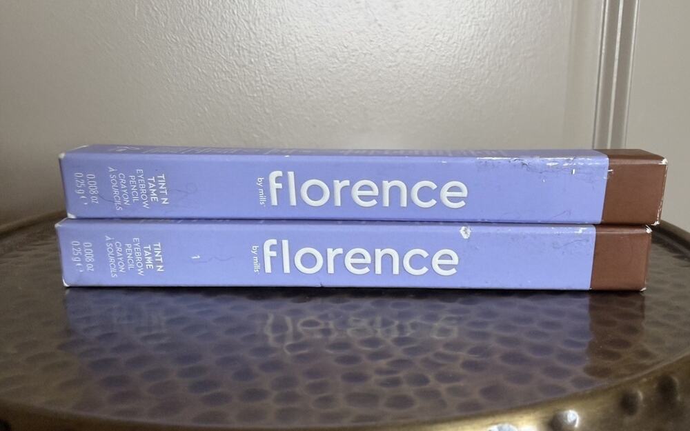 Florence by Mills Tint N Tame Eyebrow Pencil Light Brown Lot of 2 New